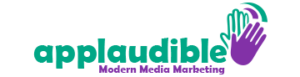 Applaudible Modern Media School Color Logo